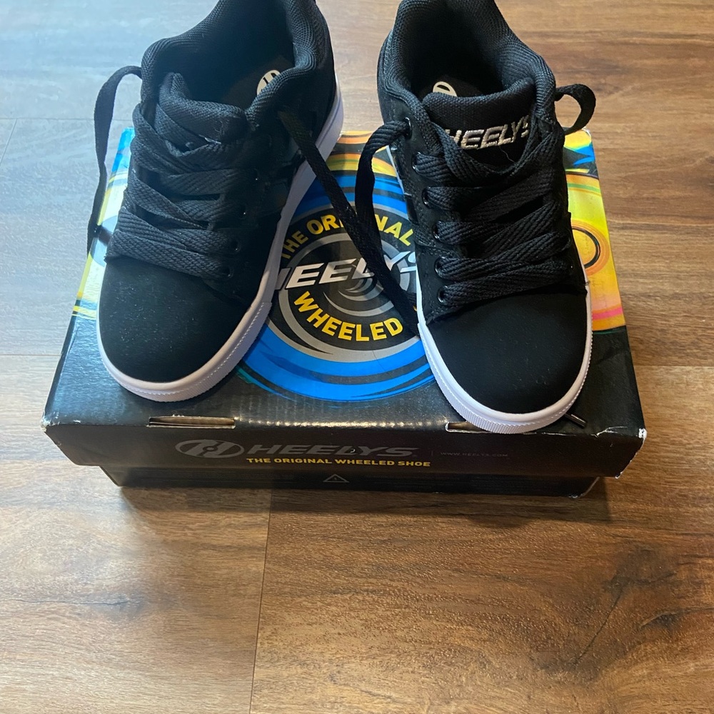Heelys Black and White Wheeled Sneakers